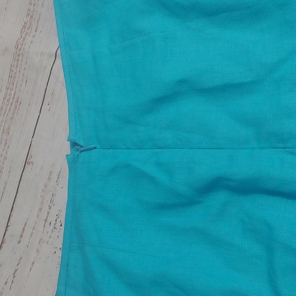 SAG HARBOR LINEN BLEND MIDI SKIRT - Picture 7 of 7